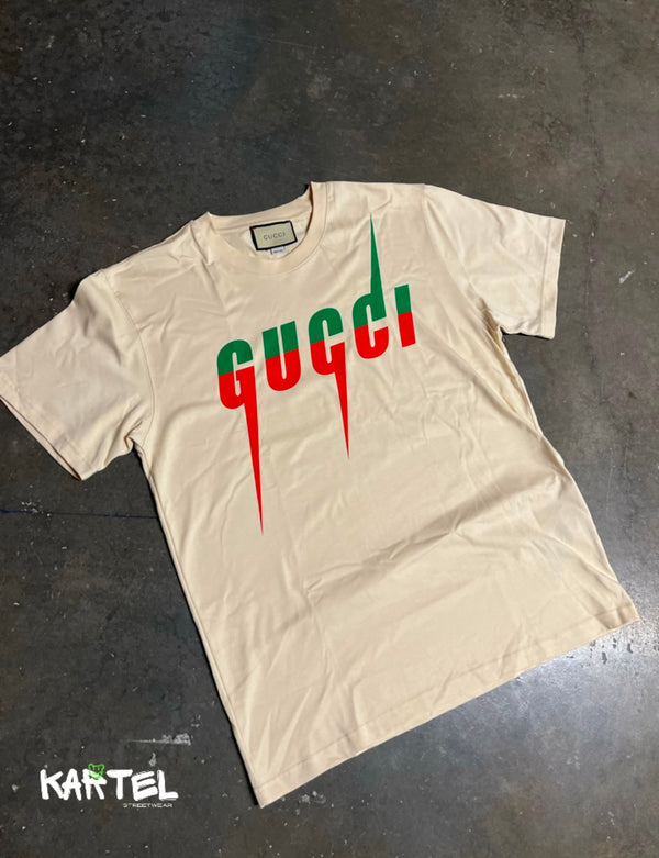 CAMISETA GUCCI OVERSIZED BEIGE