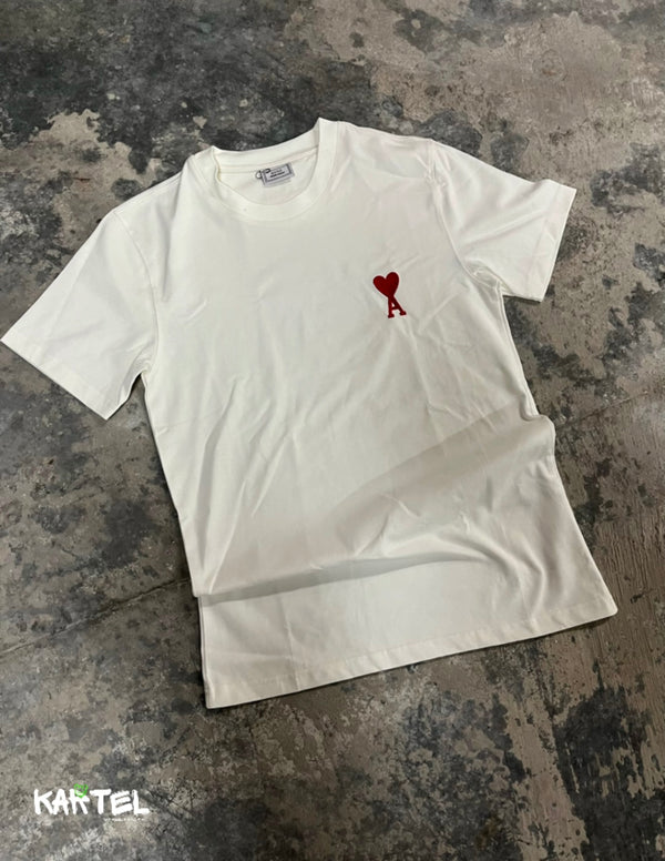 CAMISETA AMIRI WHITE TALLA NORMAL- LOGO BORDADO