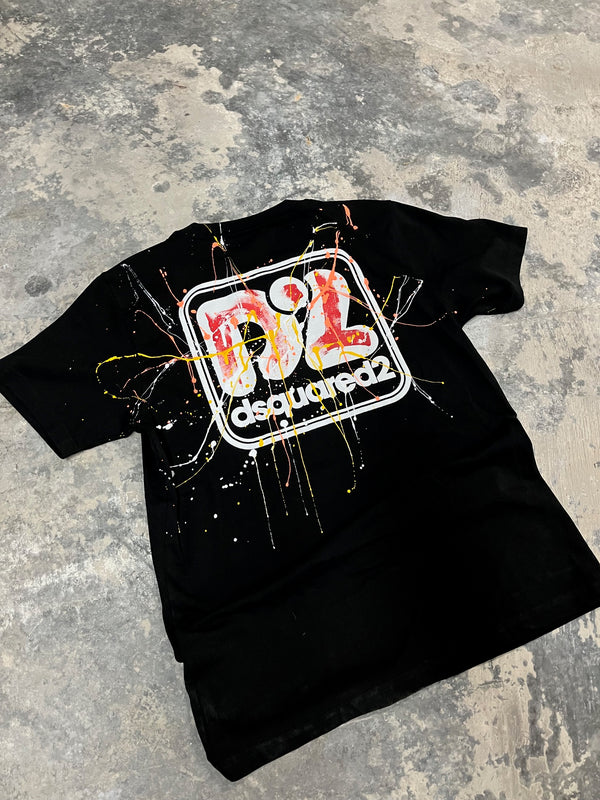 CAMISETA DSQUARED2 GRAPHIC ART BLACK